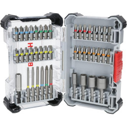 Біти Bosch Professional Extra Hard Screwdriver Bit Set, магнітний бітотримач, PH,PZ,T, SL, HEX, кейс, набір 46шт