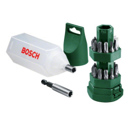 Біти Bosch Professional магнітний бітотримач, SL,PH,PZ,H,T, 25мм, набір 24шт