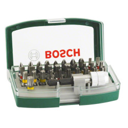 Біти Bosch Professional магнітний бітотримач, SL,PH,PZ,H,T,TT, 25мм, кейс, набір 32шт