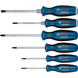 Викрутка Bosch Professional набір 6шт, SL 3.5, 6.5мм, Т15х75мм, Т20х100мм, PH1x100мм, PZ2x125мм