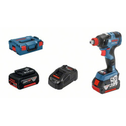 Гайковерт ударний акумуляторний Bosch Professional GDX 18V-200 З 18В АКБ 2х5А·год 3400об/хв 200Нм М6-М16 1.2кг