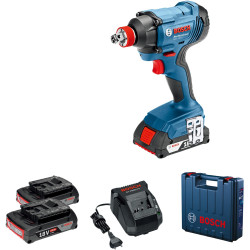 Гвинтоверт ударний акумуляторний Bosch Professional GDX 180-Li 18В АКБ 2х2А·год 2800об/хв 180Нм M6-M14 кейс 1.1кг