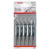 Полотно пиляльне для електролобзика Bosch Professional по дереву T111С, 5шт