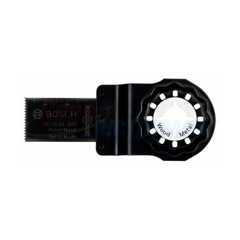 Полотно пиляльне занурювальне Bosch Professional Starlock BIM AIZ 20 AB, по дереву та металу, для багатофункц. інструменту, 20х3