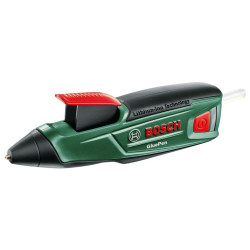 Пістолет клейовий акумуляторний Bosch GluePen 3.6В 1.5А·год стрижні 7мм подача 2г/хв 170° 0.14кг