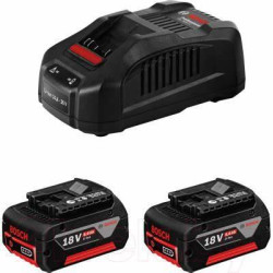 Набір акумулятора та зарядного пристрою Bosch Professional GBA 2х18В 4А·год + 2хGAL 18В-40 18В 4А·год