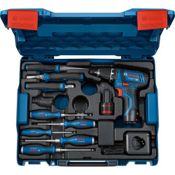 Шурупокрут-дриль акумуляторний Bosch Professional GSR 12V-15 2х2А·год 30Нм 400·1300об/хв 0.89кг GAL 12V-20 + набір руч