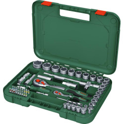 Набір торцевих головок та біт Bosch, 1/2", 25шт, з тріскачкою