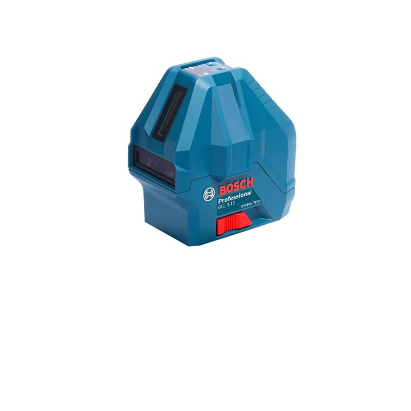 Нiвелiр лазерний Bosch Professional GLL 3-15X, до 15м, ±0.2мм/м, 3 проміня + 1 точка прямовису