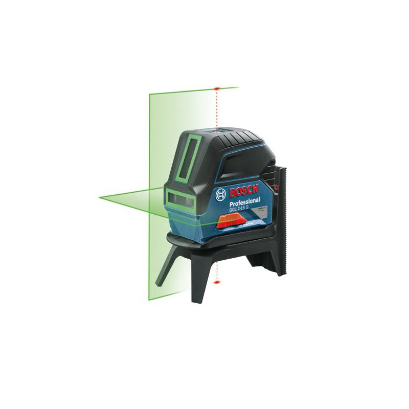 Нівелір лазерний Bosch Professional GCL 2-15G, до 15м, ±0.3мм/м, + RM1 + кейс, IP 54, зелений промінь