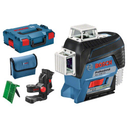 Нівелір лазерний Bosch Professional GLL 3-80 CG, до 30м з приймачем 120м, ±0.3мм/м, BM 1 + L-Boxx, 0.82кг