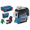 Нівелір лазерний Bosch Professional GLL 3-80 CG, до 30м з приймачем 120м, ±0.3мм/м, BM 1 + L-Boxx, 0.82кг