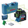 Нівелір лазерний Bosch Professional GLL 3-80 G, до 30м з приймачем 120м, ±0.3мм/м, кейс, 0.82кг