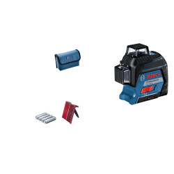 Нівелір лазерний Bosch Professional GLL 3-80, до 30м з приймачем 120м, ±0.3мм/м, 0.82кг