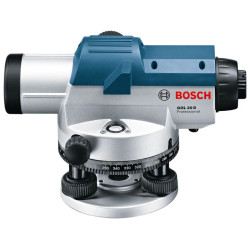 Нівелір оптичний Bosch Professional GOL 20D, до 60м, ±3.0мм/30м, зум х20, 1.5кг