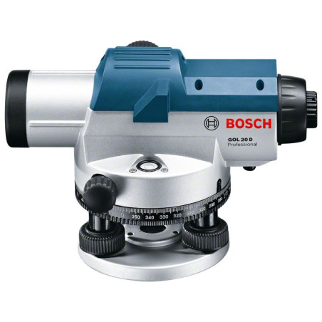 Нівелір оптичний Bosch Professional GOL 20D, до 60м, ±3.0мм/30м, зум х20, 1.5кг