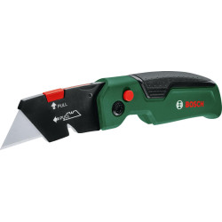 Ніж будівельний трапецієподібний Bosch, корпус двокомпонентний, 175x40x25мм