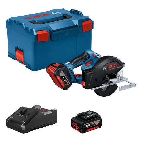 Пила дискова акумуляторна Bosch Professional GKM 18V-50 2х18В 5А·год 136мм 4250об/хв 2.2кг