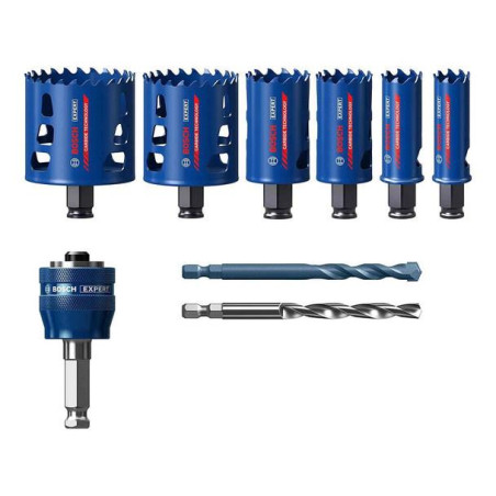 Коронки для роботи з міцними матеріалами Bosch Professional Tough Material, 22-68мм, 9шт
