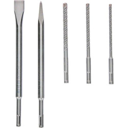 Набір бурів та зубил Bosch Professional SDS-plus, 5шт