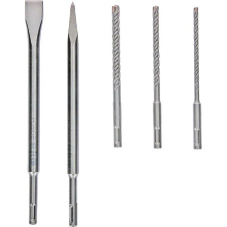 Набір бурів та зубил Bosch Professional SDS-plus, 5шт