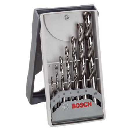 Набір свердел по металу Bosch Professional HSS-GMiniX-Line, 2-10мм, кейс, 7шт