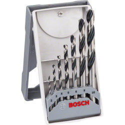 Набір свердел по металу Bosch Professional HSS-PointTeQ, 2-10мм, кейс, 7шт