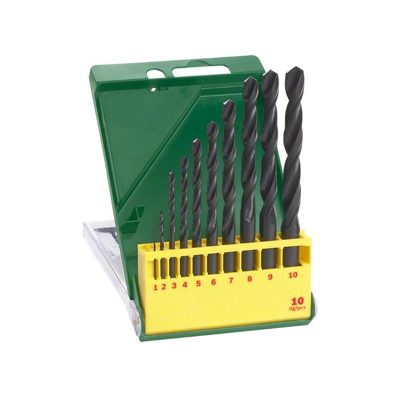Набір свердел по металу Bosch Professional HSS-R, 1-10мм, 10шт