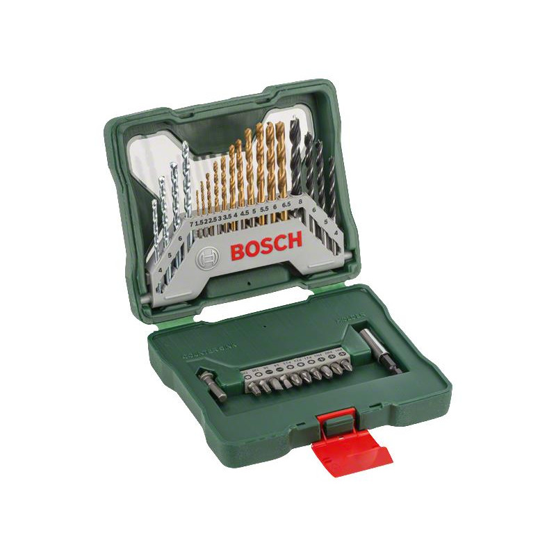 Набір свердел та біт Bosch Professional X-Line TITANIUM, кейс, 30шт