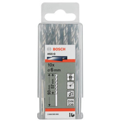 Свердло Bosch Professional HSS-G по металу, 10мм, 5шт