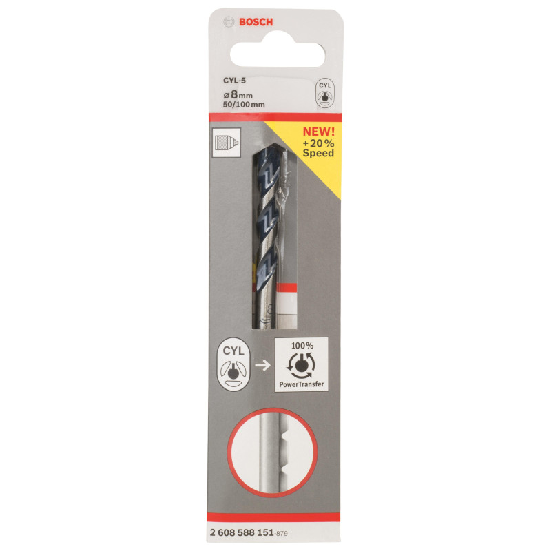 Свердло по бетону Bosch Professional CYL-5, 8х50х100мм