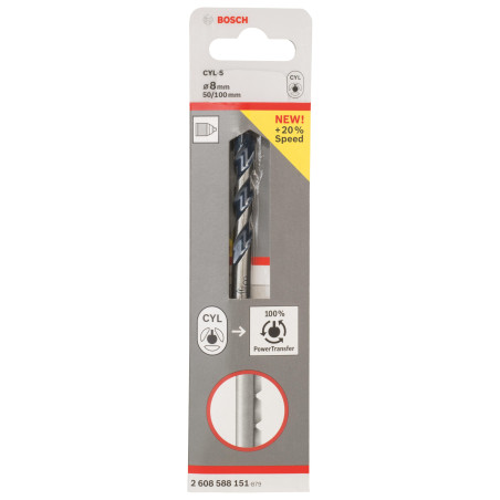 Свердло по бетону Bosch Professional CYL-5, 8х50х100мм