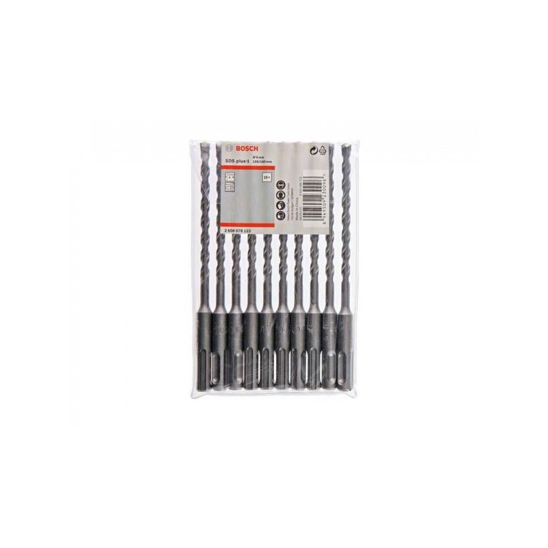 Свердло по бетону Bosch Professional SDS-Plus, 10шт, 6x100x160мм