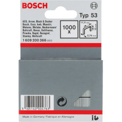 Металеві скоби Bosch Professional тип 53, 10х11.4х0.74мм, 1000шт
