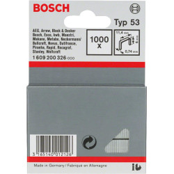 Скоби Bosch Professional тип 53, 6х11.4х0.74мм, 1000шт