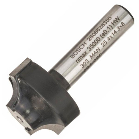 Фреза профільна E Bosch Professional Std S8 R6.3 D25.4 L14