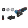 Шліфмашина кутова акумуляторна Bosch Professional GWS 12V-76 76мм 12В 1х3А·год 19500об/хв 0.89кг