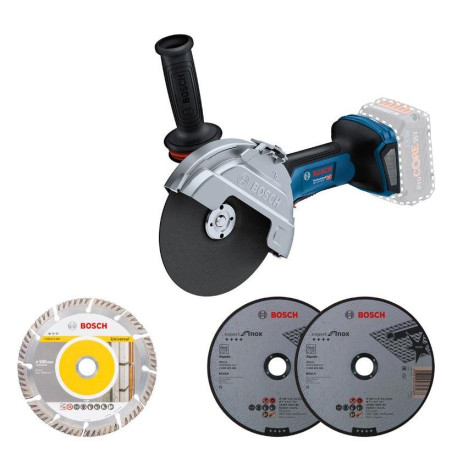 Шліфмашина кутова акумуляторна Bosch Professional GWS 182P 125мм 18В 2800-9000об/хв 1.7кг  без АКБ та ЗП