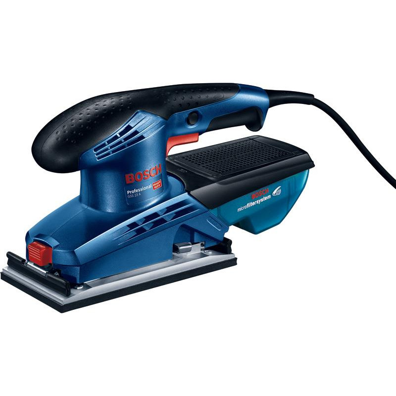 Шліфмашина вібраційна Bosch GSS 23 A 190Вт платформа 92х182 24000кол/хв 0.89кг