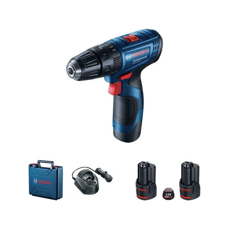Шурупокрут-дриль акумуляторний Bosch Professional GSB 120-Li 12В 2х2А·год 11·28Нм 400·1300об/хв 0.89кг