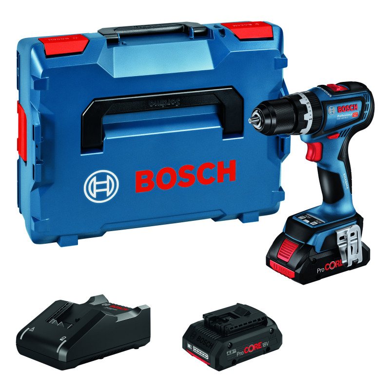 Шурупокрут-дриль акумуляторний Bosch Professional GSB 18V-90 C 18В 2х4А·год 36·64Нм 0-630·0-2100об/хв 1.2кг