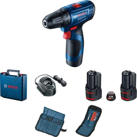 Шурупокрут-дриль акумуляторний Bosch Professional GSR 120-LI 12В 2х2А·год 14·30Нм 0-400·0-1500об/хв 2.5кг