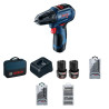 Шурупокрут-дриль акумуляторний Bosch Professional GSR 12V-30 12В 2х2А·год 18·30Нм 420·1600об/хв 0.89кг кейс набір