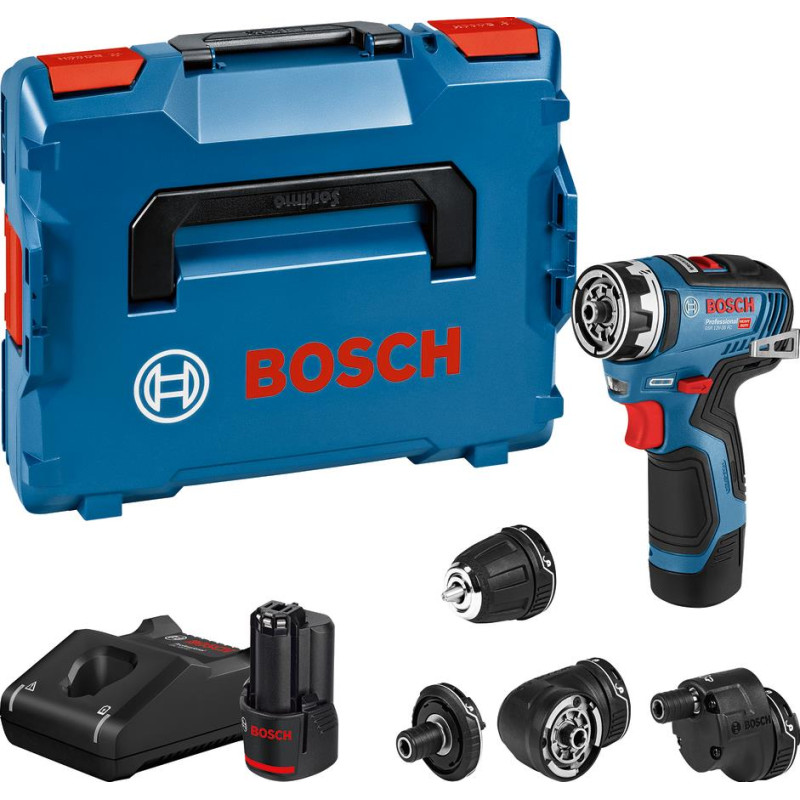 Шурупокрут-дриль акумуляторний Bosch Professional GSR 12V-35 FC 18В 2х3.0А·год 20·350Нм 0·1750об/хв кейс L-Boxx 2