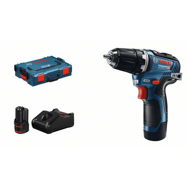 Шурупокрут-дриль акумуляторний Bosch Professional GSR 12V-35 безщітковий 12 2x3.0А·год 35Нм 460·1750об/хв 0.75кг AutoL