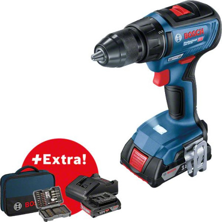 Шурупокрут-дриль акумуляторний Bosch Professional GSR 18 V-50 18В 2х2А·год 28·50·50Нм 460·1800об/хв 1кг кейс