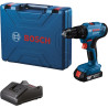 Шурупокрут-дриль ударний акумуляторний Bosch Professional GSB 183-LI 18В 1х2А·год 21-56Нм 374-1815об/хв кейс 1.2кг