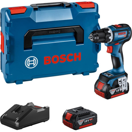Шурупокрут-дриль ударний акумуляторний Bosch Professional GSR 18V-90 C 18В 2х5А·год 36-64Нм 0-2100об/хв кейс 1.1кг