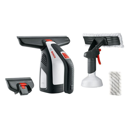 Пилосос Bosch GlassVAC віконний, акумуляторний, 3.6В, 2Аг, контейнер 0.1 Л, 0.7 кг, +насадки і пульв.